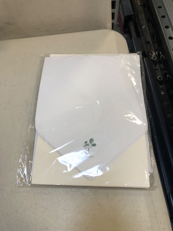 Photo 2 of 8 Packs of Thank You Cards with Matched White Shimmering Envelopes – Greenery Design Perfect for Wedding, Baby Shower, Birthday, Funeral to Say Thanks 127*178mm Folded (683)