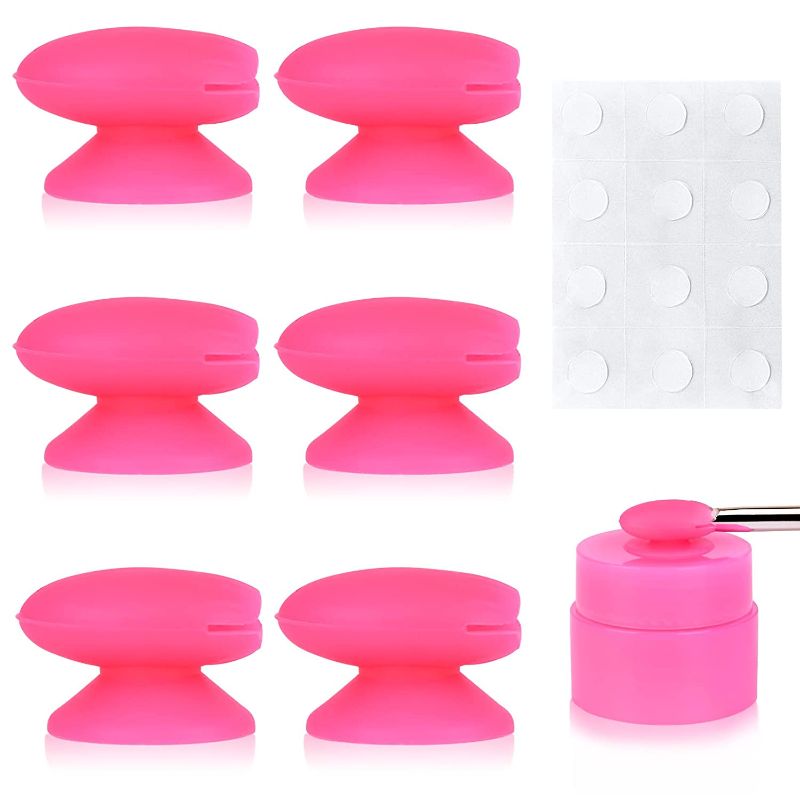 Photo 1 of 6 Pieces Lip Brush Covers with 12 Pcs Traceless Point Tapes Resuable Silicone Makeup Cosmetic Brushes Guards Protectors Cover Anti- lost Covers Caps for Lipsticks Lip Gloss Lip Balm and Other Cream Brushes (Pink)
2PACK FACTORY SEALED