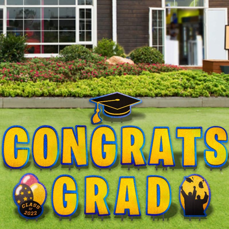 Photo 1 of 15 Pieces 2022 Graduation Yard Signs Congrats Grad Yard Signs Outdoor Lawn Waterproof Decorations 2022 Grad Party Supplies Garden Grad Lawn Decor for Elementary school, College, Grad Class of 2022
FACTORY SEALED