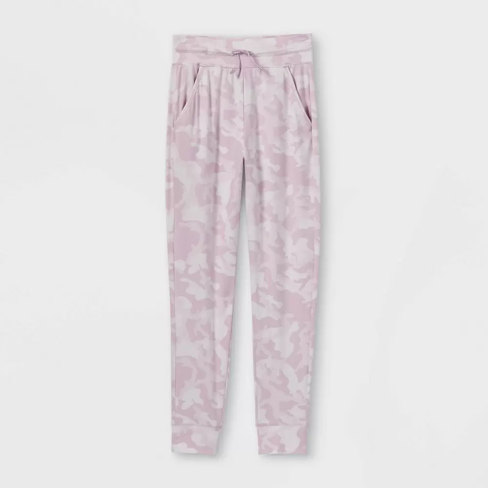 Photo 1 of Girls' Soft Stretch Joggers - All in Motion Lilac Purple SIZE XL

