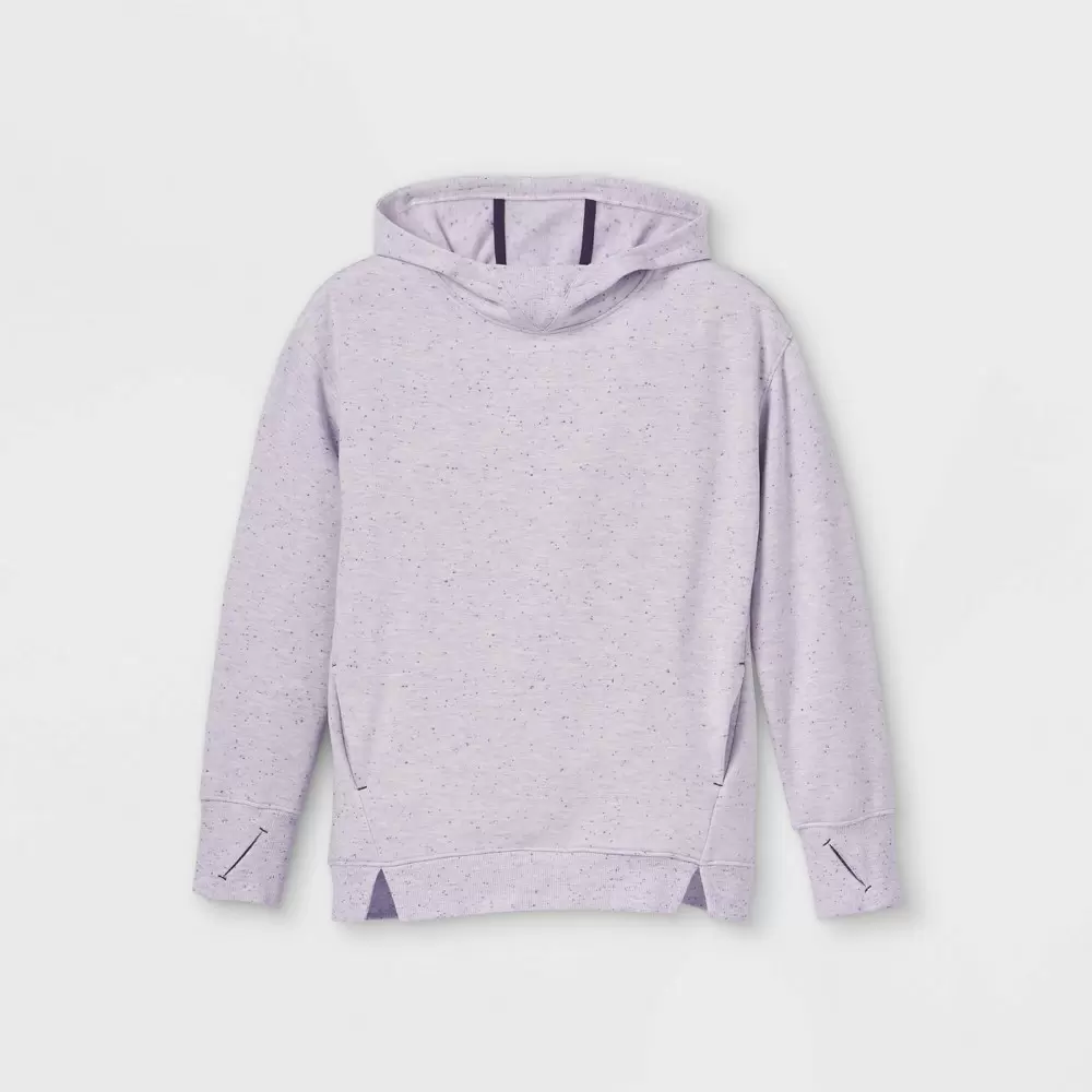 Photo 1 of Girls' Cozy Soft Fleece Hooded Sweatshirt - All in Motion Lavender SIZE M, Purple

