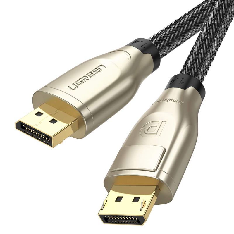 Photo 1 of UGREEN 8K DisplayPort Cable 10FT Ultra HD Gold-Plated DisplayPort 1.4 Male to Male Nylon Braided Cable SPCC Shell Support 7680x4320 Resolution 8K 60Hz 4K 144Hz 32.4Gbps HDP HDCP 10FT
