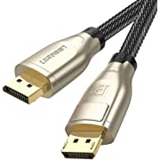 Photo 1 of UGREEN 8K DisplayPort Cable 10FT Ultra HD Gold-Plated DisplayPort 1.4 Male to Male Nylon Braided Cable