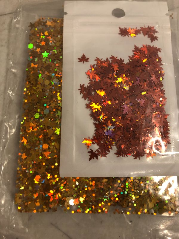 Photo 2 of 10 Grams/Pack - Christmas Holiday Snowflake Hollow Star Mixes Series Glitter - Festival Rave Beauty Makeup Face Body Nail Art Craft Tumbler Decoration CH138 -- FACTORY SEALED 
