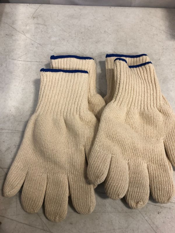 Photo 3 of  2 PAIRS Heat Resistant Cooking Gloves - Kitchen Gloves 932°F Heat Resistant Oven Gloves for Handling Hot Food Cooking Baking Oven Welding Gloves - Camping Cooking...
