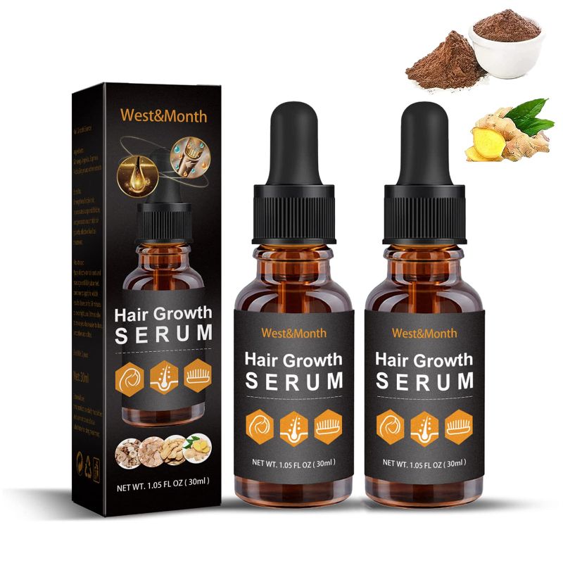 Photo 1 of 2pcs Allurium Hair Growth Serum For Black Women, Allurium Hair Growth Serum, Allurium Beauty Hair Growth Serum, Anti Hair Loss Nourish Dry Damaged Hair Repair, Fast Hair Growth, Natural Hair Growth
