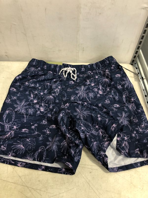 Photo 2 of En's 7" Parrot Scenic Swi Trunks - Goodfellow & Co™
