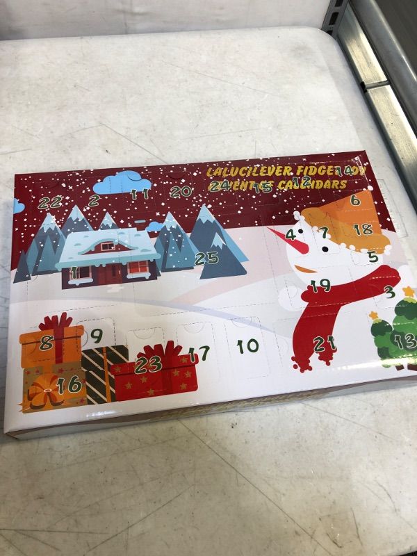 Photo 1 of Advent Calendar 2022, Lalucilever 25 Days Christmas Holiday Countdown Advent Calendars, Christmas Pop Fidget Toy Set Gift Box, Surprise Party Toy Gifts for Toddler Kids Teens Girls Age 3-12 Year Old. Plastic