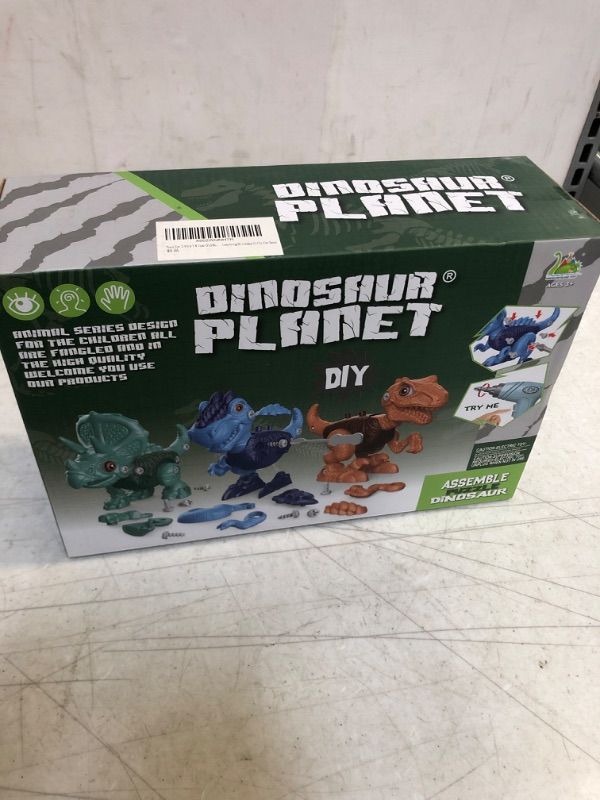 Photo 3 of GUAKAWOO Dinosaur Toys for 3 4 5 6 7 8 Year Old Boys, Christmas Take Apart Dino Toys, STEM Construction Building Kids Toy Set with Electric Drill for Birthday Gift --- BRAND NEW FACTORY PACKAGED 
