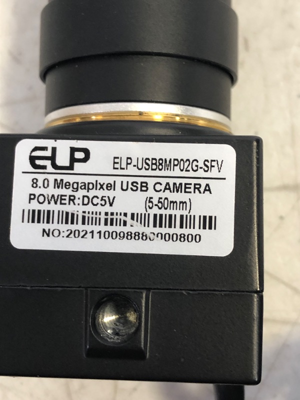 Photo 3 of ELP 8MP 3264X2448 Sony IMX179 CCTV USB Camera 5-50mm Varifocal CS Lens Hd USB Industrial Box Inside Surveillance USB Camera Webcam
