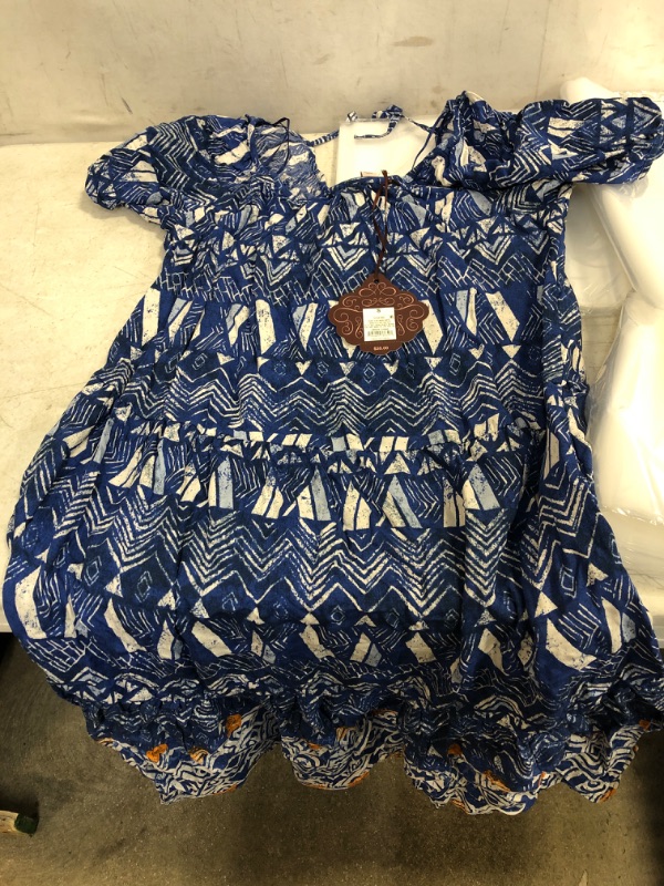 Photo 2 of  Women's Puff Short Sleeve Tiered A-Line Dress SIZE SMALL