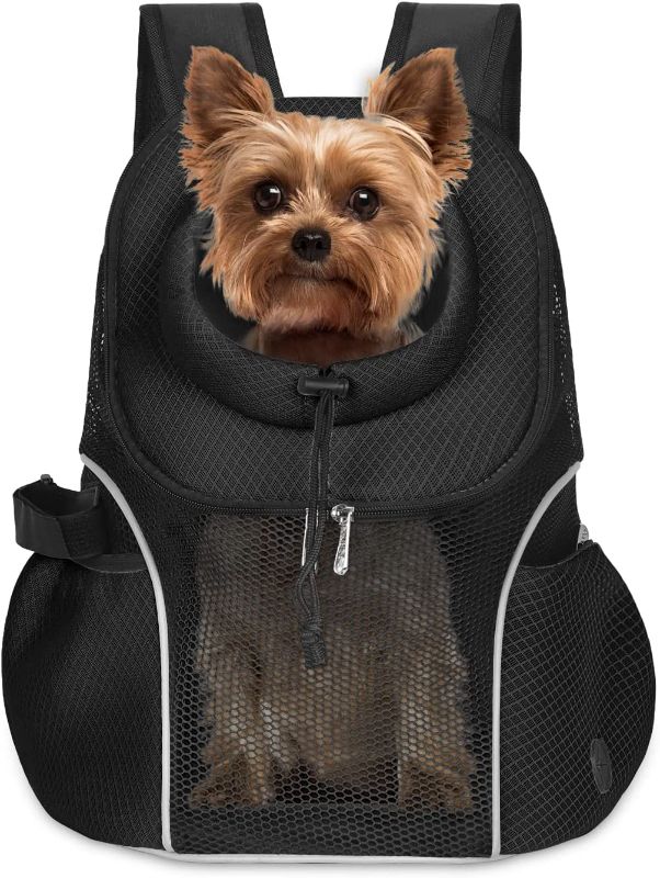 Photo 1 of  Pet Dog Carrier Backpack Small Dog Front Backpack Ventilated Mesh Dog Travel Back Pack     SIZE UNKNOWN
