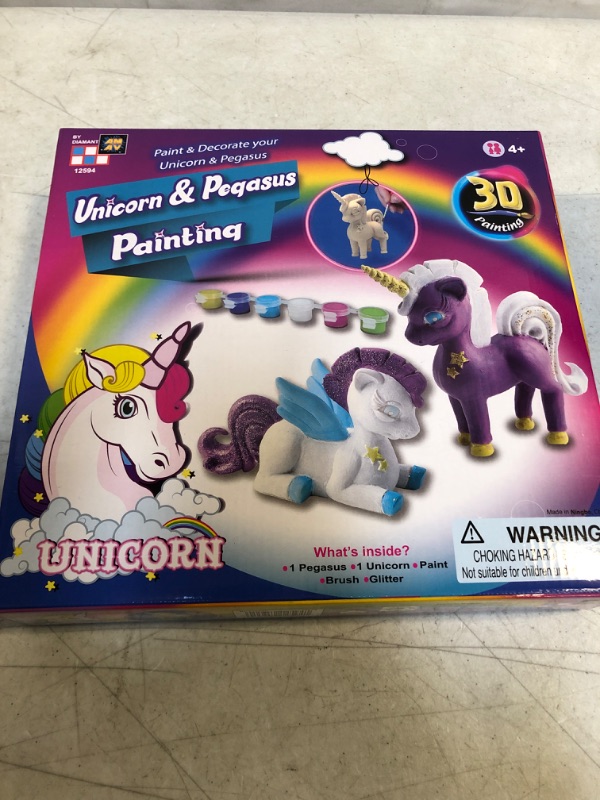 Photo 2 of Amav Toys 3D Unicron & Pegasus Painting Kit - All Inclusive & Ready To Paint - Enhance Creativity, Imagination & Improve Motor Skills - Best DIY Activity - Ideal Present For Unicorn Lovers Aged 3+ --- BRAND NEW FACTORY PACKAGED 

