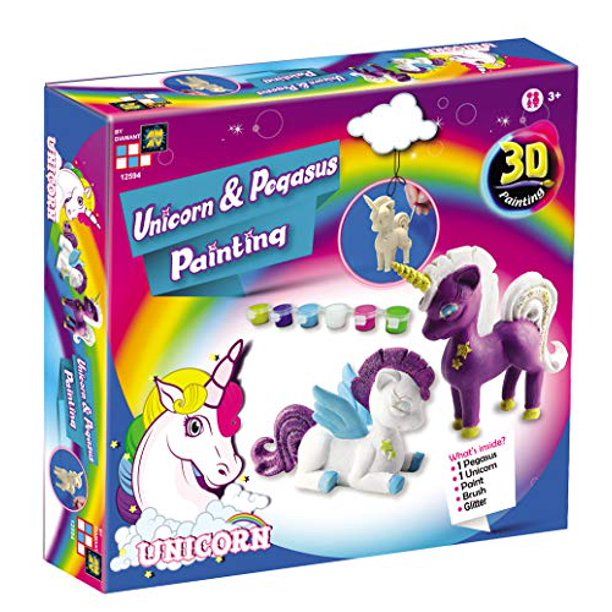 Photo 1 of Amav Toys 3D Unicron & Pegasus Painting Kit - All Inclusive & Ready To Paint - Enhance Creativity, Imagination & Improve Motor Skills - Best DIY Activity - Ideal Present For Unicorn Lovers A --- --- BRAND NEW FACTORY PACKAGED 

