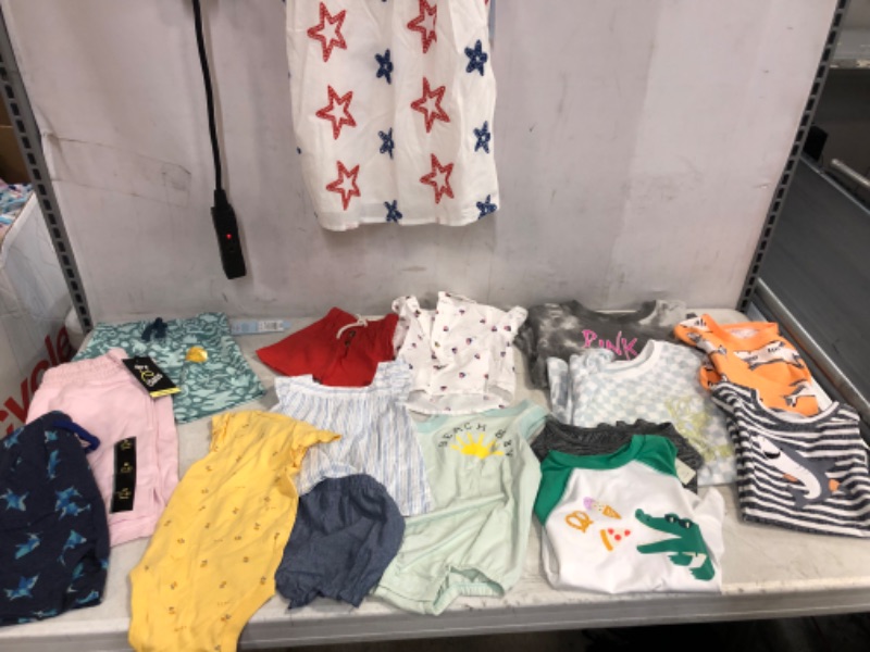 Photo 1 of 13 PC LOT, VARIOUS KIDS CLOTHES SIZES: NEWBORN - 4T