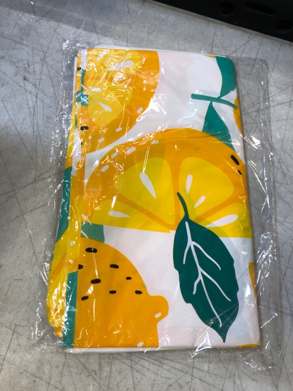 Photo 2 of 3Pcs Yellow Lemon Citrus Fruit Party Decorations Table Covers - Summer Tropical Lemonade Lemons Baby Shower Birthday Party Decor Supplies Favors Plastic Table Runner Tablecloth(86.6''x52'')
