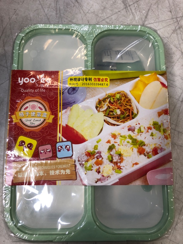 Photo 2 of Bento Box Lunch Boxes for Kids, Boys, Girls, Adults, Men Women | Kid Snack Container | Leakproof School Bentobox 3 Portion Compartment Meal Prep Food Containers | BPA-Free Kit