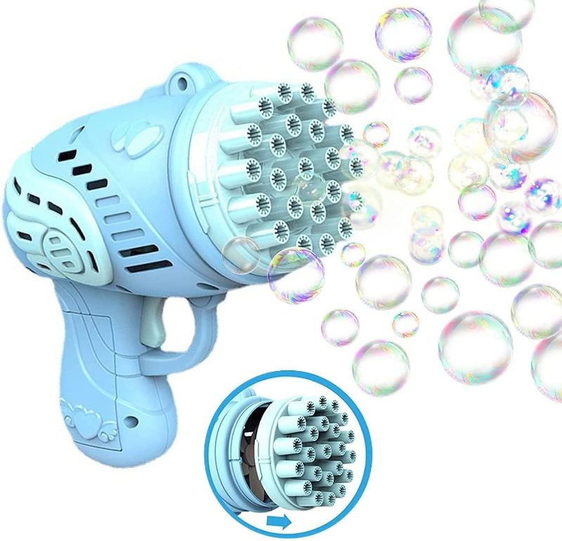 Photo 1 of Bubble Machine for Kids Parties, (Blue)
