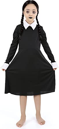 Photo 1 of familus Halloween Addams Dress Costume for Girl Long Sleeve 5-7 Years
