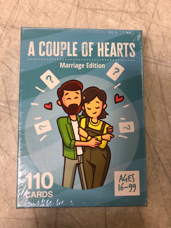 Photo 2 of A Couple of Hearts Couples Games for Married Couples | Married Couple Gifts Ideas | Conversation Cards | Newlywed Game for Couples | Marriage Gifts for Married Couples | Date Night Box---factory sealed