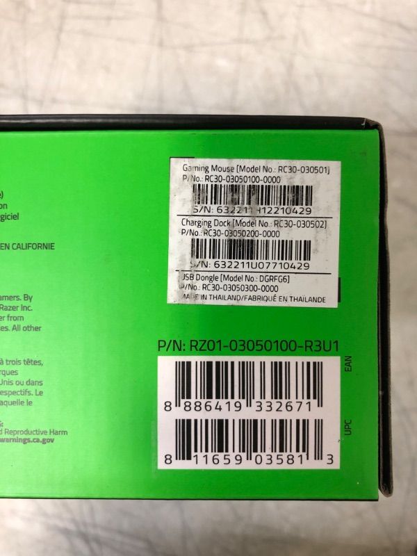 Photo 4 of Razer Viper Ultimate Hyperspeed Lightweight Wireless Gaming Mouse & RGB Charging Dock: Fastest Gaming Mouse Switch - 20K DPI Optical Sensor - Chroma Lighting - 8 Programmable Buttons - 70 Hr Battery Classic Black Mouse + Dock----factory sealed