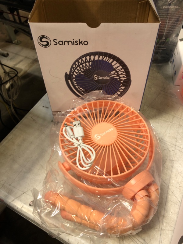 Photo 2 of Mini Handheld Personal Portable Fan - Used as Power Bank, Mini Cooling Small Bed Fan, USB Rechargeable, Battery Operated Fan With Flexible Tripod, Fans Clip-On Baby Stroller/Car Seat/Bike(Pink)