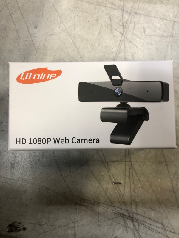 Photo 2 of Qtniue Webcam with Microphone and Privacy Cover, FHD Webcam 1080p, Desktop or Laptop and Smart TV USB Camera for Video Calling, Stereo Streaming and Online Classes ---- FACTORY SEALED BRAND NEW 

