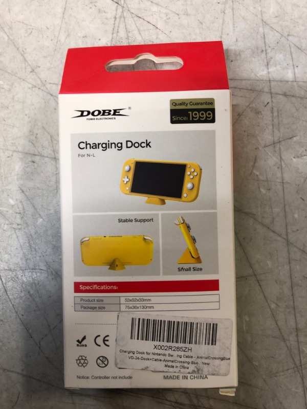 Photo 3 of ECHZOVE Charging Dock for Switch Lite, Charging Stand Station for Switch with Type-C Port and USB C Charging Cable - AnimalCrossingBlue
