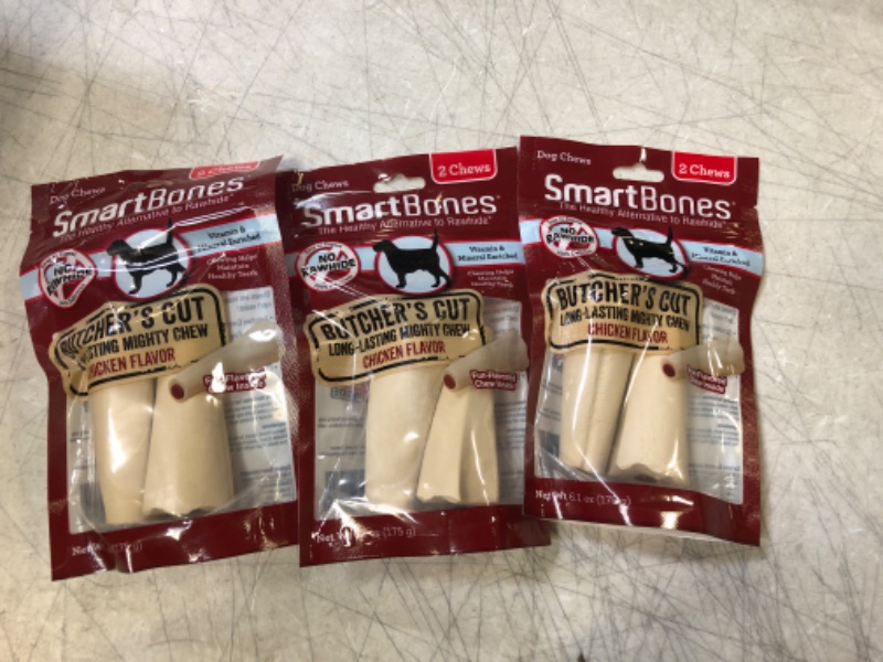 Photo 2 of 3x Smartbones Butcher'S Cut Long-Lasting Mighty Chew For Dogs, Large, 2 Pack
Best By: Oct 07, 2022
