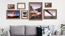 Photo 1 of 24x36 Poster Frame Vintage Brown 2 Pack, Rustic Art 