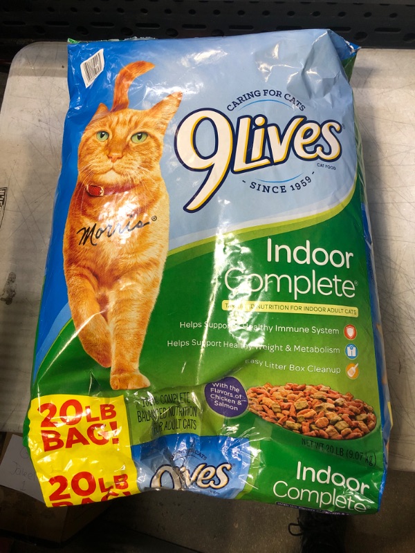 Photo 2 of 9Lives Indoor Complete Cat Food, 20-Pound Bag
Best By: Feb 17, 2023