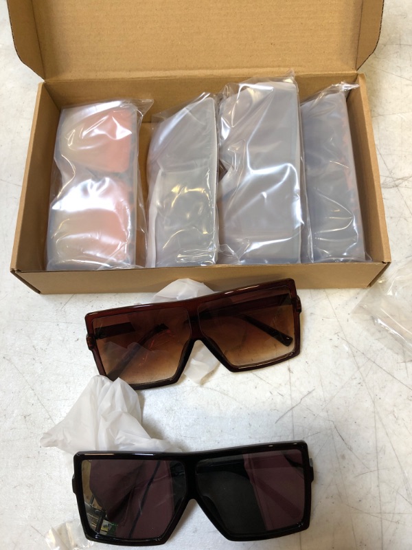 Photo 1 of 6 pack of oversized sunglasses, various styles 