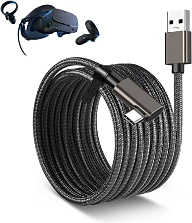 Photo 1 of 16FT Link Cable VR Quest 2, High-Speed PC Data Transfer, USB C to USB C Cable for VR Headset and Gaming PC Compatible for Oculus/Meta Quest 2 VR Headset, Gaming PC, Steam VR.(A-C)