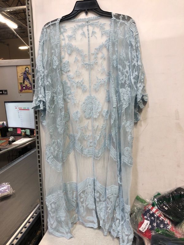 Photo 1 of BABY BLUE SHEER COVER UP , ONE SIZE 