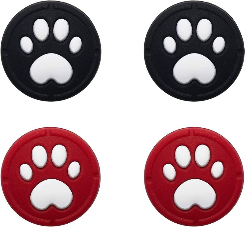 Photo 1 of LeyuSmart Cat Paw Joystick Caps for Controller, Cute Thumb Grip Compatible with Xbox PS4 PS5 Nintendo Switch Pro, Replacement Thumbstick Cover
