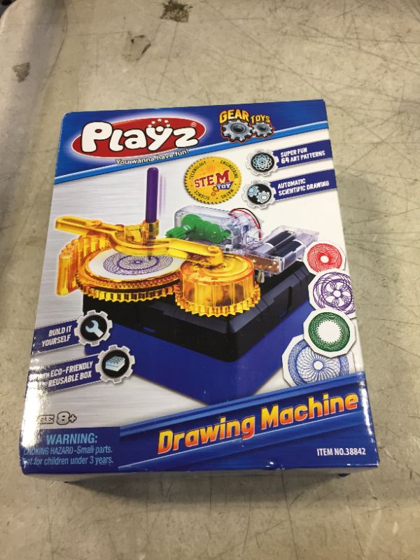 Photo 1 of Playz Electric Drawing Kit for Kids - Motorized DIY Doodle Board - Build Your Own Electronic Circuit Board Doodler Using a Science Kit for Kids Age 8-12 - Perfect Arts & Crafts Toy for Boys, & Girls