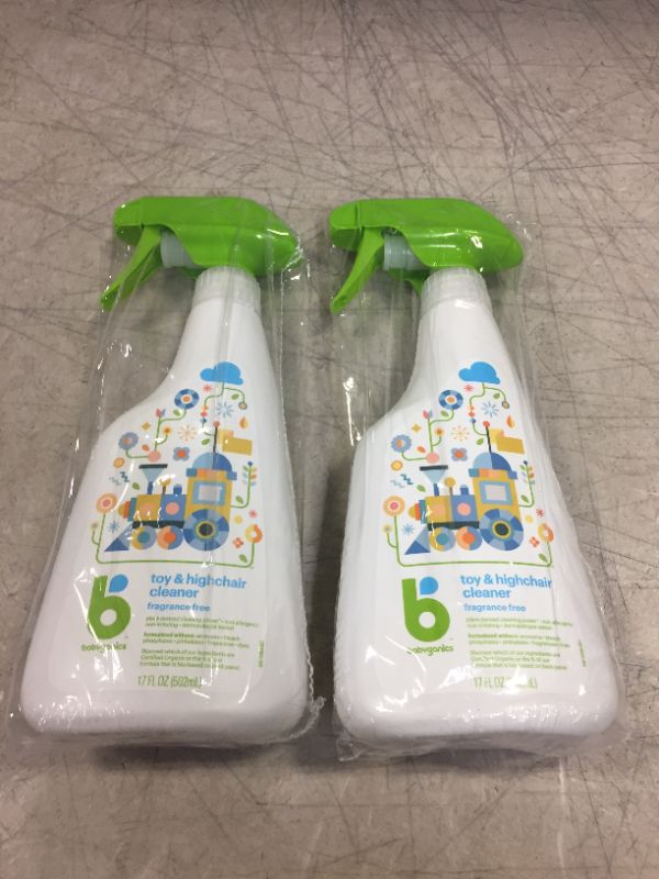 Photo 2 of Babyganics Toy & Highchair Cleaner Spray, Packaging May Vary, 17 Fl Oz (Pack of 2) Toy and Highchair Cleaner