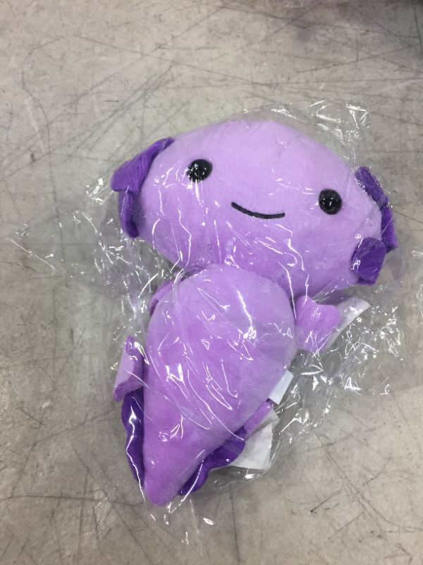 Photo 2 of 7.9'' Kawaii Axolotl Plush Toy Soft Stuffed Animal Purple Axolotl Plushie Pillow Toys Doll (7.9'', Purple) 7.9'' Purple