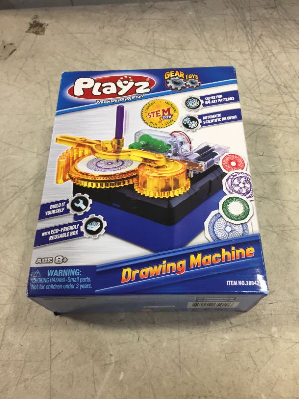 Photo 2 of Playz Electric Drawing Kit for Kids - Motorized DIY Doodle Board - Build Your Own Electronic Circuit Board Doodler Using a Science Kit for Kids Age 8-12 - Perfect Arts & Crafts Toy for Boys, & Girls