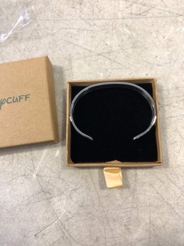 Photo 1 of Joycuff Inspirational Bracelets for Women Mom Personalized Gift for Her Engraved Mantra Cuff Bangle Crown Birthday Jewelry
