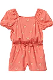 Photo 1 of  Cat & Jack Orange Rainbow shorts romper. CUTE! Size 18M