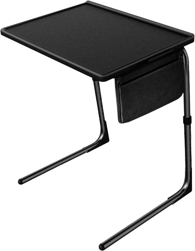Photo 1 of (( USED ** READ NOTES ** )) Totnz TV Tray Table, Folding TV Dinner Table Comfortable Folding Table with 3 Tilt Angle Adjustments for Eating Snack Food, Stowaway Laptop Stand
