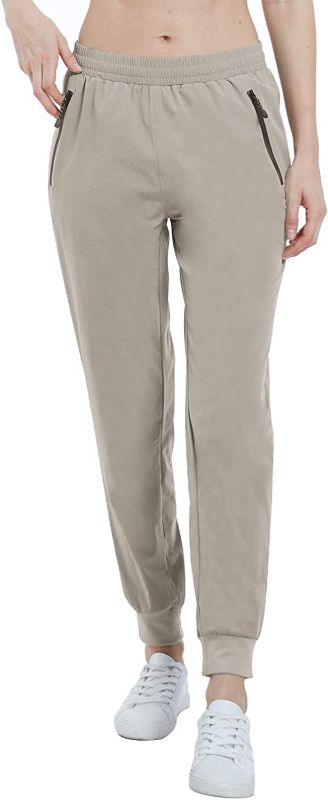 Photo 1 of (( SIZE SMALL )) VAYAGER Women's Hiking Lightweight Pants - Quick Dry Running Pants with Zipper Pockets,Water Repellent UPF 50+ Jogger Pants
