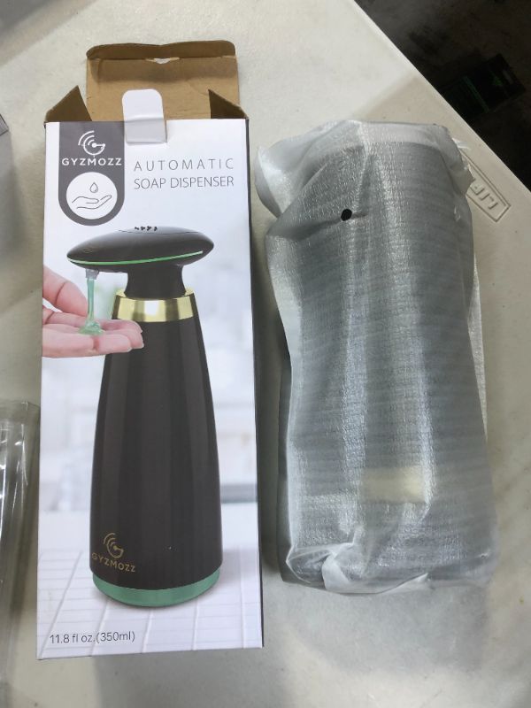 Photo 2 of Black Automatic soap Dispenser touchless - Hand sanitizer soap dispensers Bathroom countertop or Dish soap Dispenser for Kitchen Sink - Easy Setup/use - Hands Free Sensor & Multiple Liquid Types