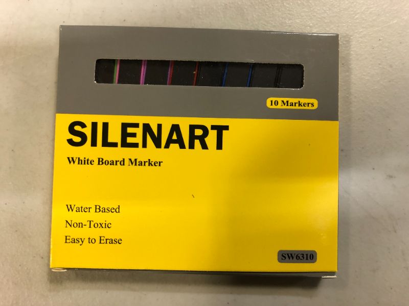 Photo 2 of Magnetic Dry Erase Markers Fine Tip, Small Whiteboard Markers for Kids, Fine Point, Low-Ordor, Dry Erase White Board Pens with Eraser, 10 Pack