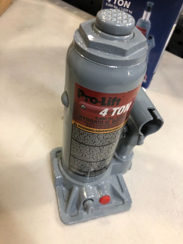 Photo 2 of Pro-Lift B-004D Grey Hydraulic Bottle Jack - 4 Ton Capacity