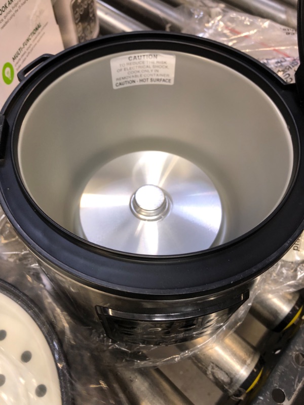 Photo 1 of Aroma Digital Rice Cooker and Food Steamer, Silver, 8 Cup