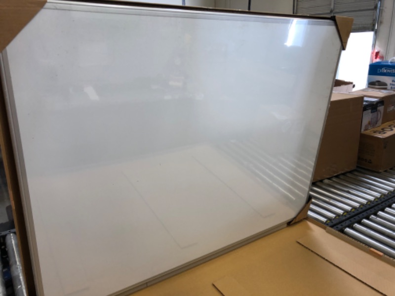 Photo 2 of Magnetic Dry Erase White Board, 35 x 47-Inch Whiteboard - Silver Aluminum Frame 35" x 47" Magnetic, Aluminum Frame