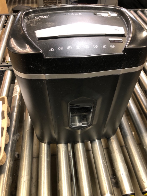 Photo 5 of Aurora AU1210MA Professional Grade High Security 12-Sheet Micro-Cut Paper/ CD and Credit Card/ 60 Minutes Continuous Run Time Shredder
