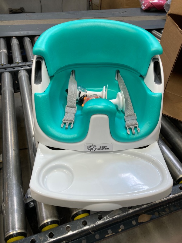 Photo 2 of Baby Einstein Dine & Discover Multi-Use Booster Feeding & Floor Activity Seat with Self-Storing Tray